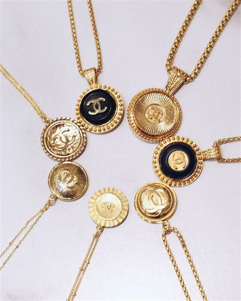 jewelry made from chanel buttons|vintage Chanel button jewelry.